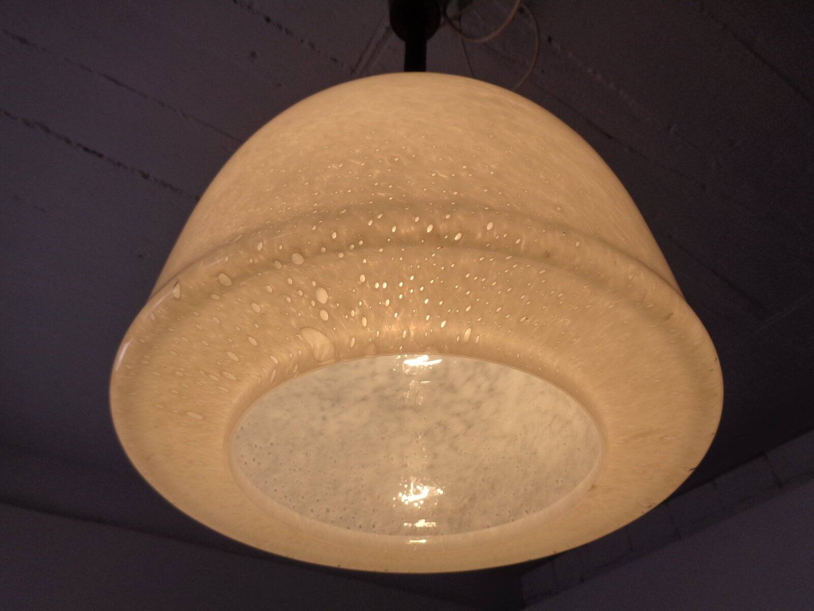 Glass ceiling lamp from Peill & Putzler, Germany, 1960s.