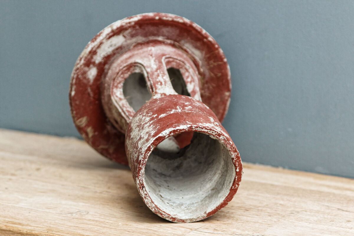 Terracotta fireplace hat