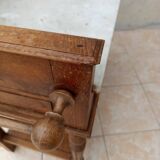 Meuble de toilette en noyer