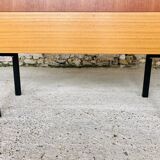 Teak storage unit with metal legs Circa 70's