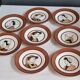 JP Quimper dessert plates