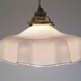 Pink opaline pendant light