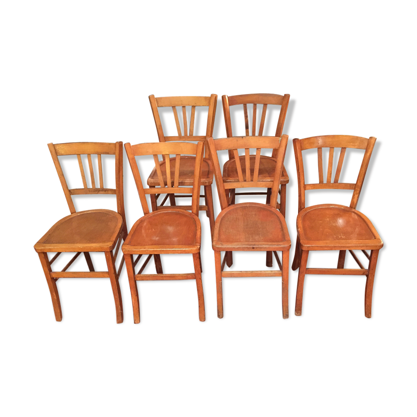 Serie De 6 Chaises Bistrot Style Luterna Selency