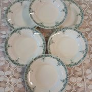 6 assiettes creuses anciennes Terre de fer