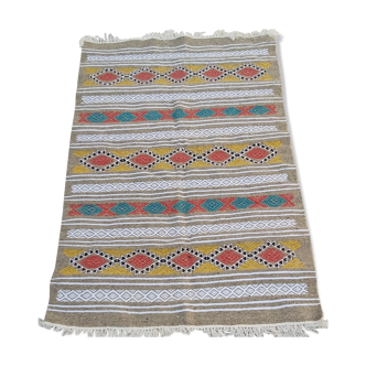 Tapis kilim gris multicolor 100x142cm