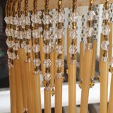 Chandelier in glass paste and tassels
