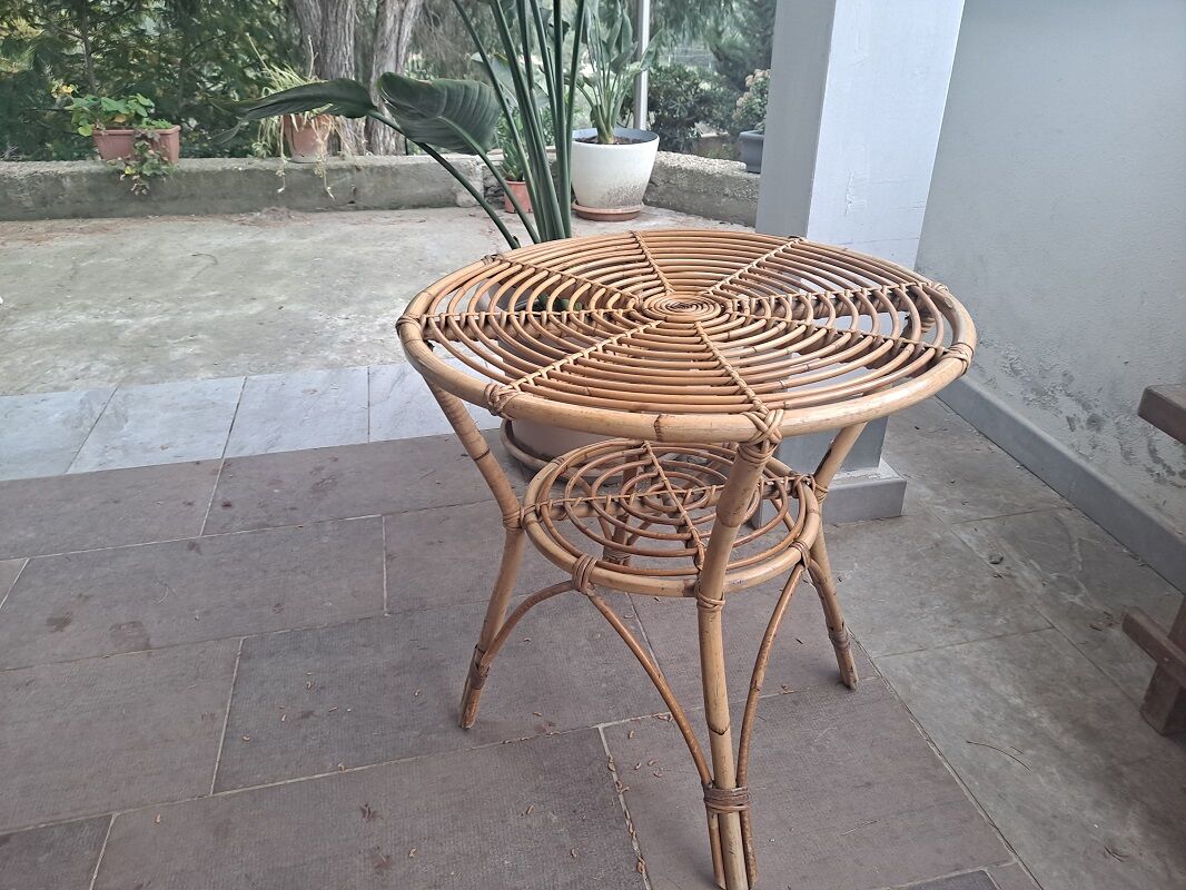 Mid century italian bamboo design table