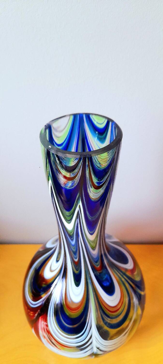 Murano blown glass vase 1970