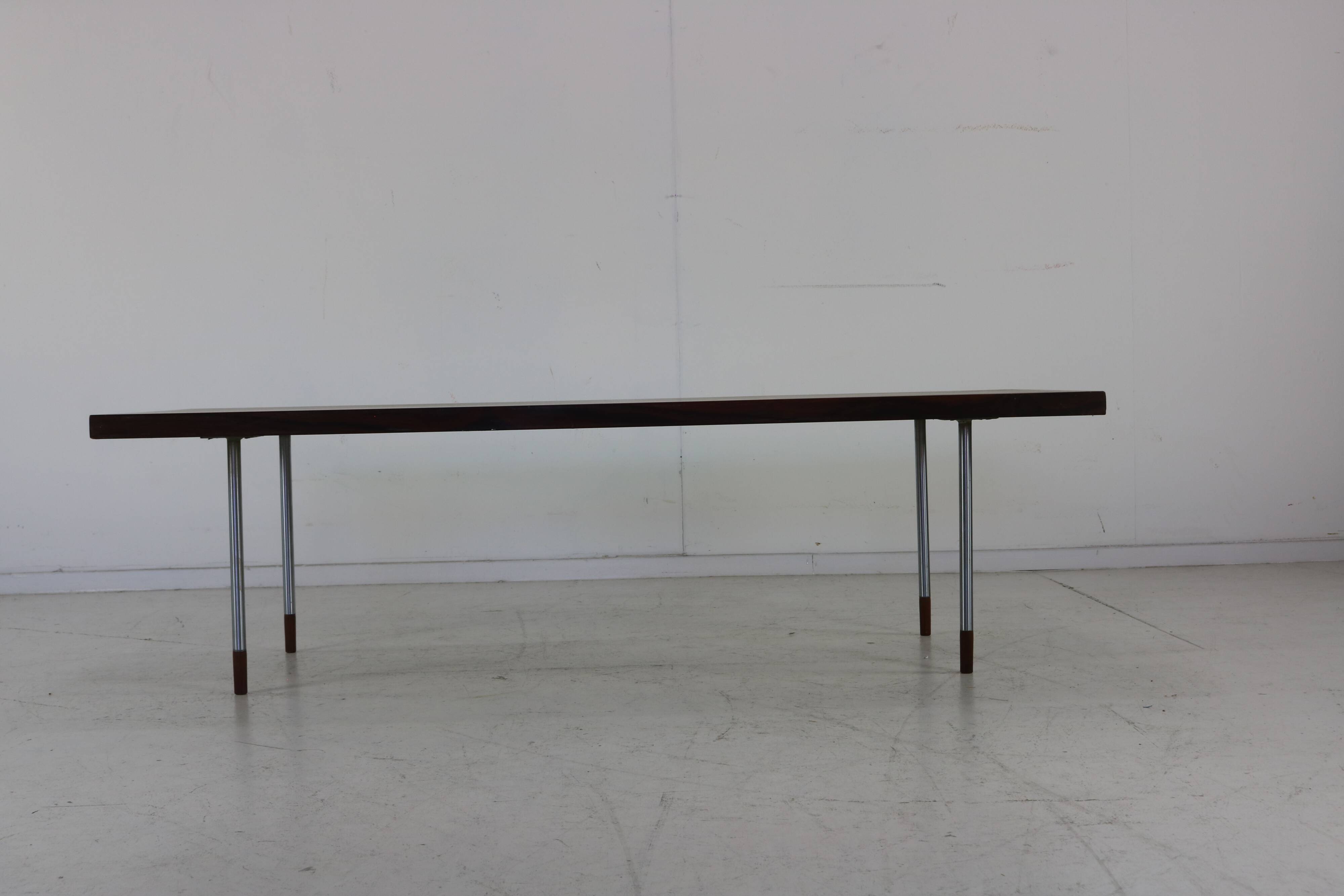 Rosewood wooden inlay table by Rudolf Glatzel for Fristho Holland