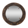 Decorative mirror in wood and gold metal