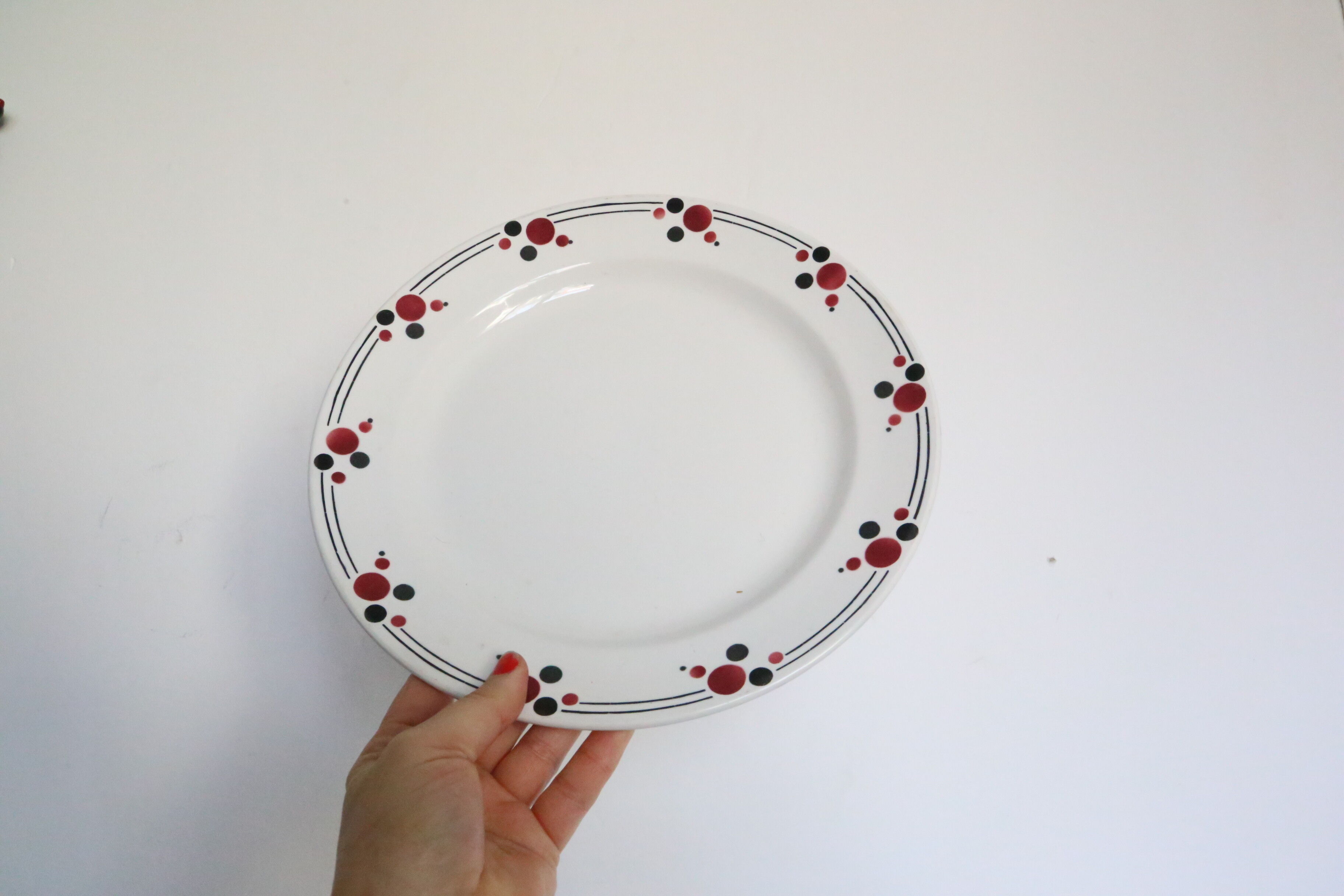Plat en céramique, Boch La Louvière, vintage