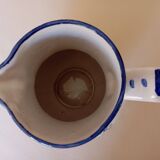 Angoulême earthenware pitcher "Le Renoleau" Moustiers decor