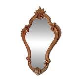 Italian baroque mirror in gilded resin from the 60s