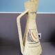 Large ceramic pitcher vase signed Foreign Height 50 cm