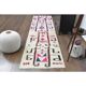 1970s Vintage Turkish Hand-Knotted Wool Cotton White Runner Rug 92x330