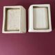 Set of 2 porcelain soap dishes with Breton couple motifs