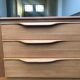 Light teak enfilade, 1960s-70s.