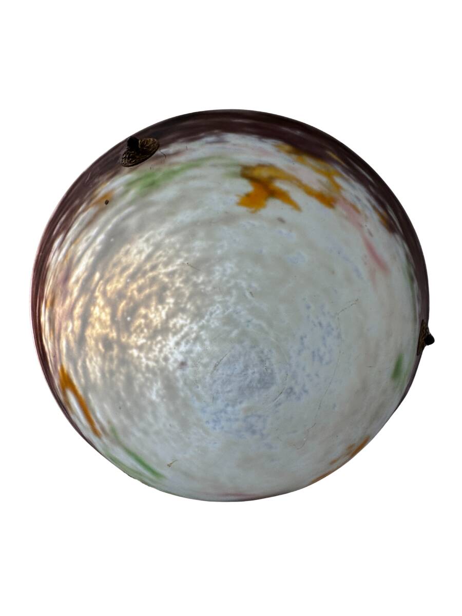 Art Deco pendant light by Jany – Glass paste – Marble decor