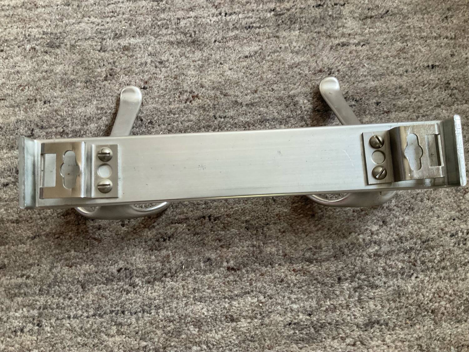 Vintage aluminum coat rack