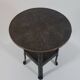 Antique Viennese side table handcrafted in wrought iron.