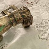 Antique Bronze Door Knocker Hand Ring Hammer Vintage
