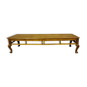 Table basse en teck restaurée