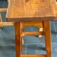 Trio of vintage pine wood bar stools