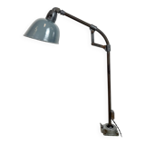 Industrial Grey Enamel Workshop Table Lamp from Siemens, 1950s