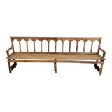 Patinated church pew