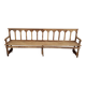 Patinated church pew