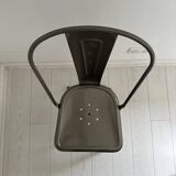 Stackable Tolix Chair - The Original Hammered Grey