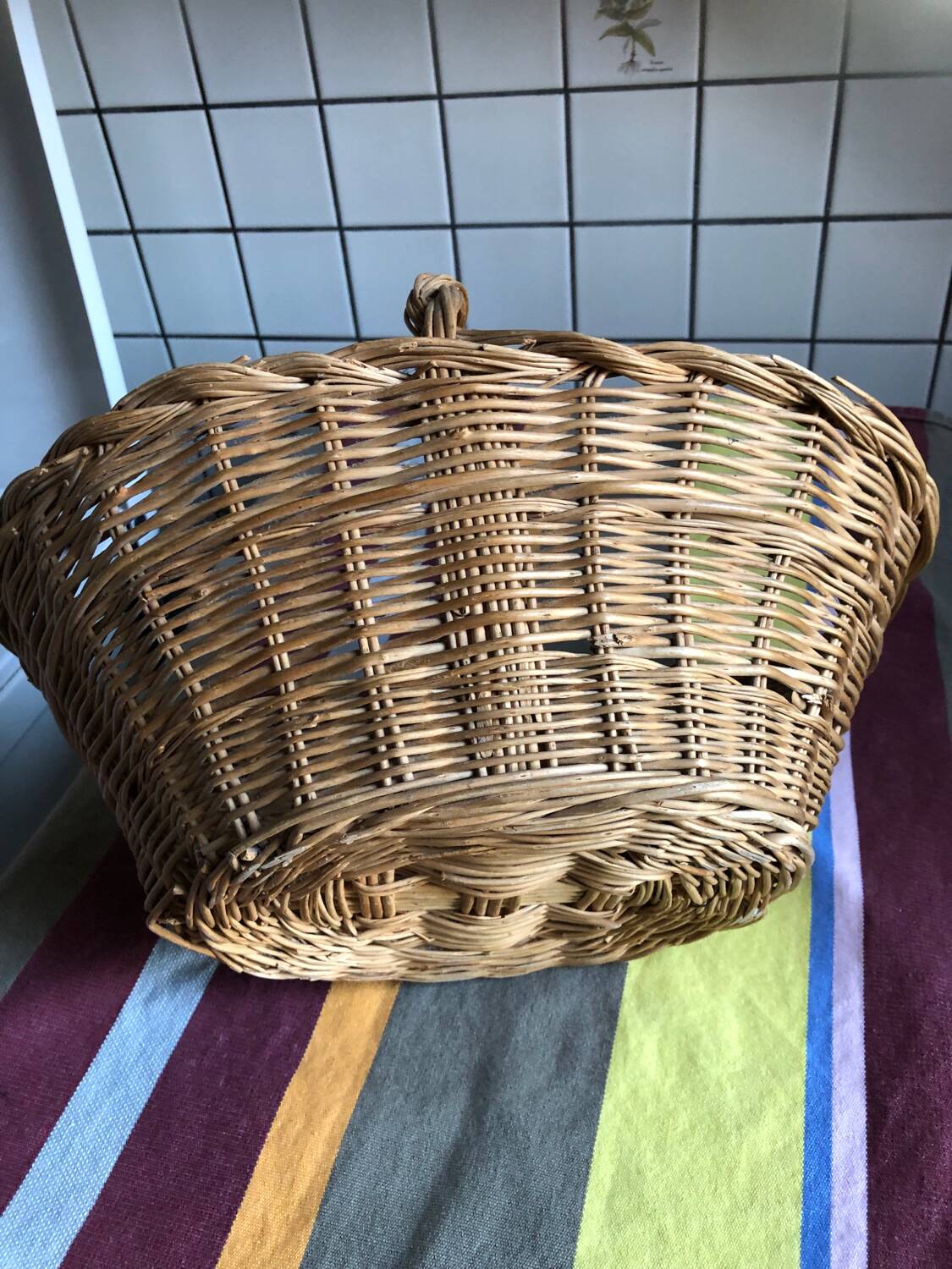 Old wicker basket