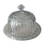 Cloche à fromage ancienne en verre