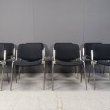 8 chaises vintage DSC 106 de Giancarlo Piretti pour Castelli