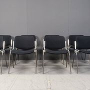8 chaises vintage DSC 106 de Giancarlo Piretti pour Castelli