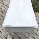 Vintage wood and brass desk