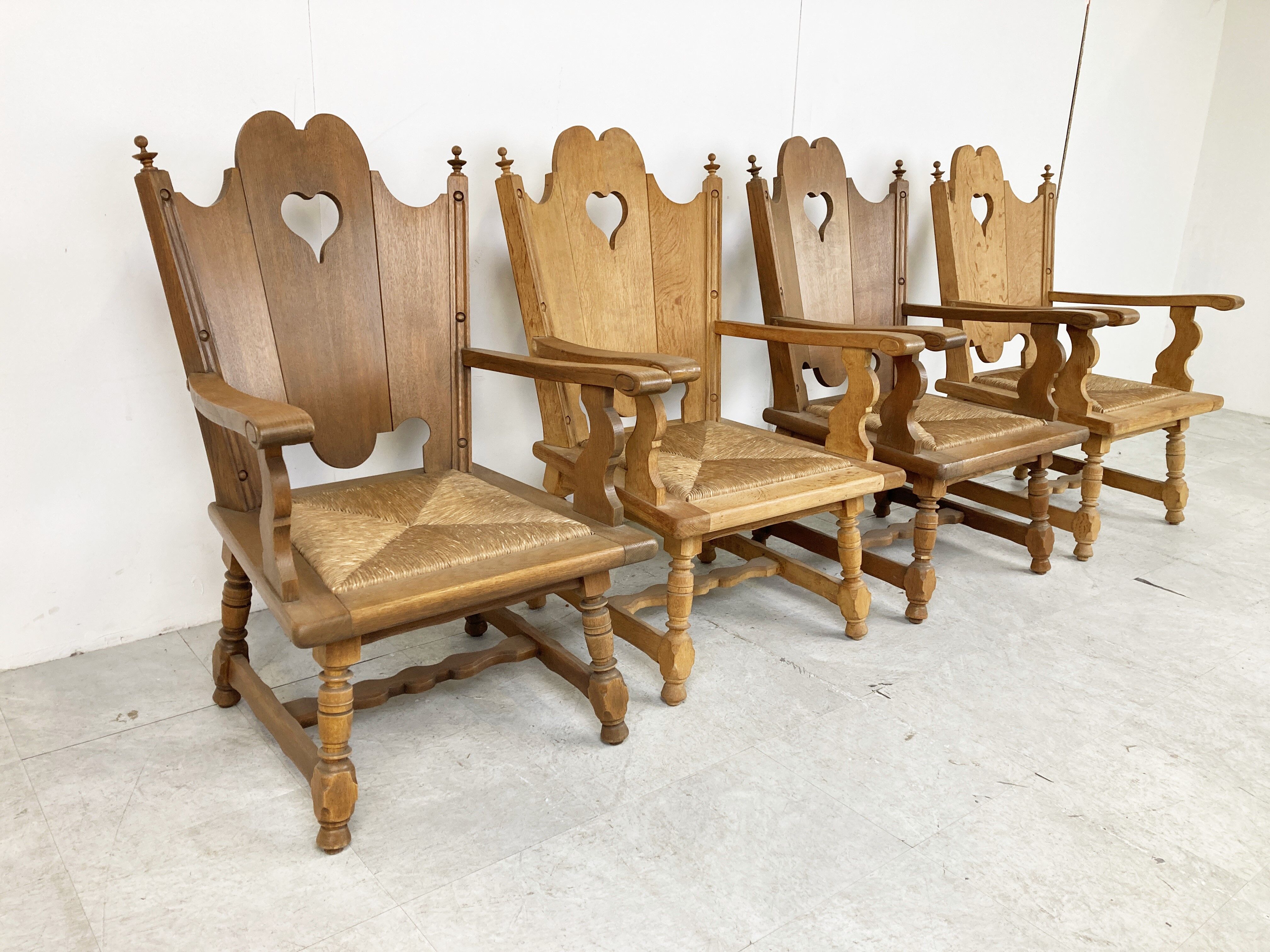 Vintage brutalist armchairs, 1960