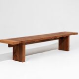 Large wooden bench