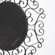 Chaty vallauris black mirror, wrought iron, 1950s