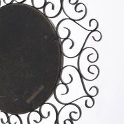 Chaty vallauris black mirror, wrought iron, 1950s