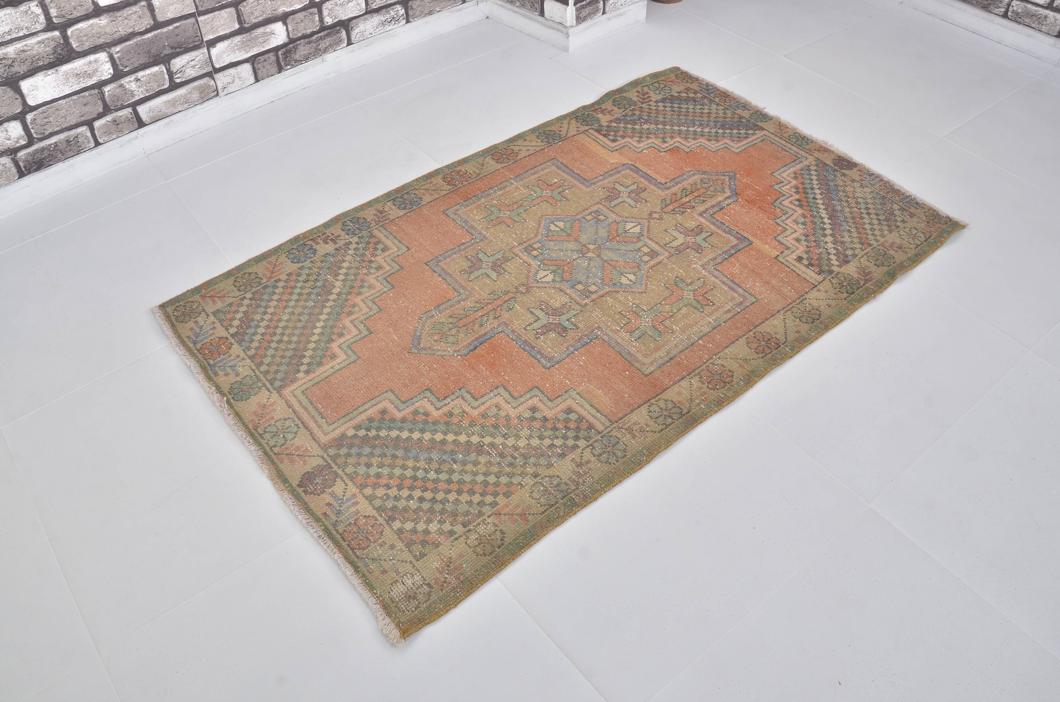 Vintage Handmade Floral Rug sku 2405