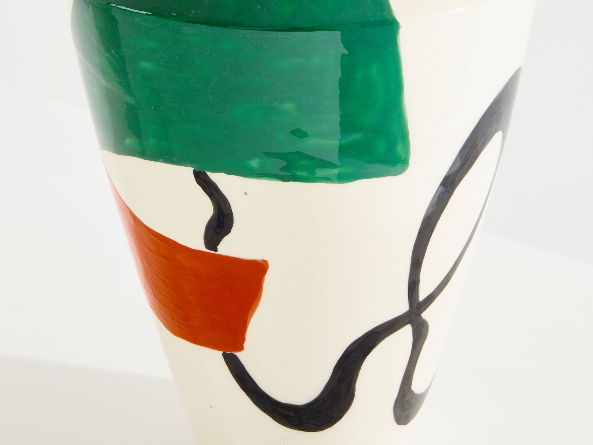 Vase en céramique émaillée signée Roland Brice vers 1950