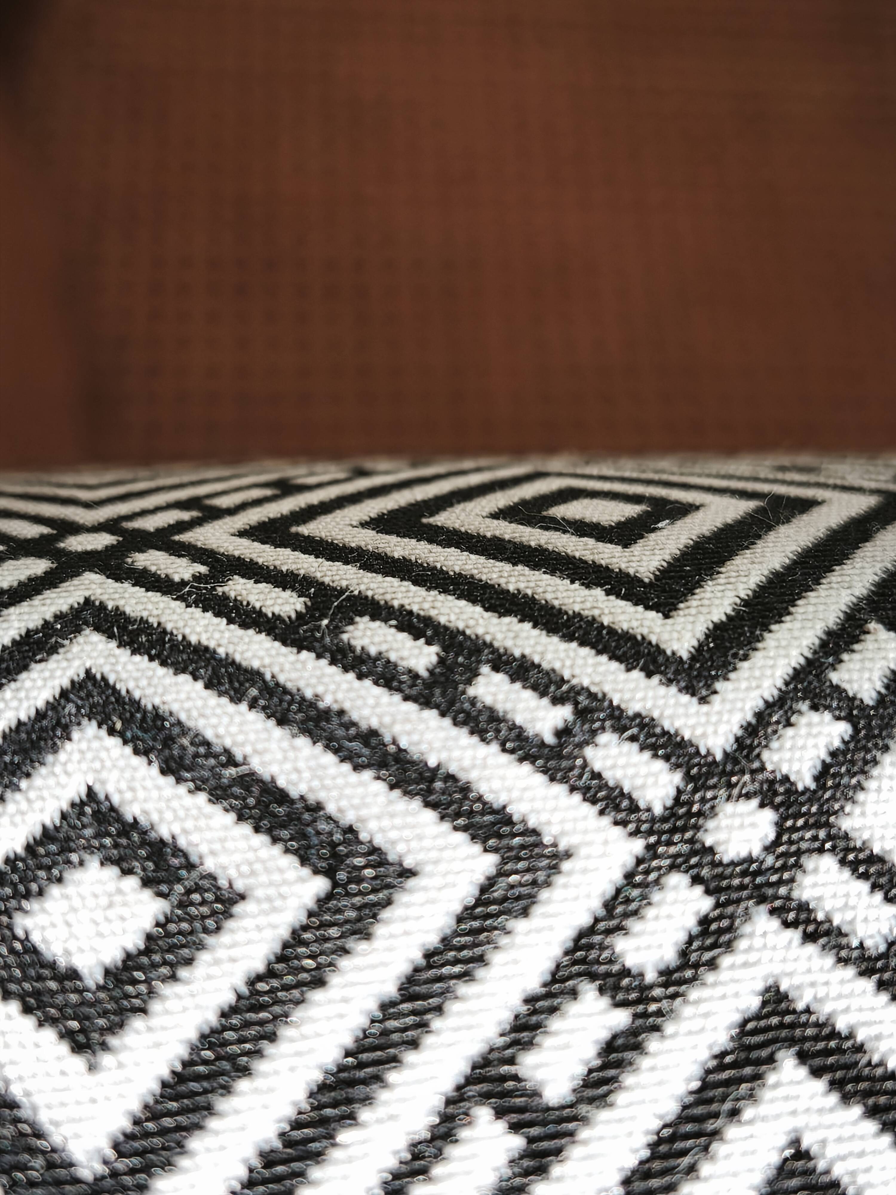 double caned armchair