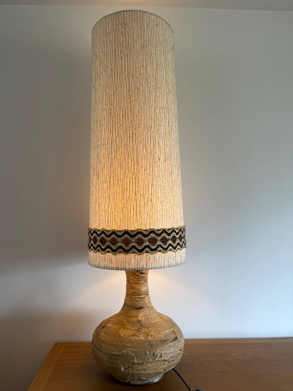 Fat Lava solar lamp in glazed stoneware, 1960s.
