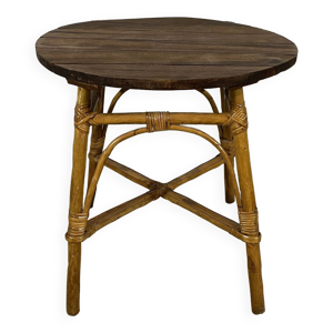 Table basse en rotin