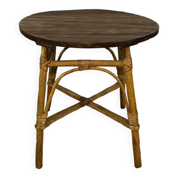 Table basse en rotin