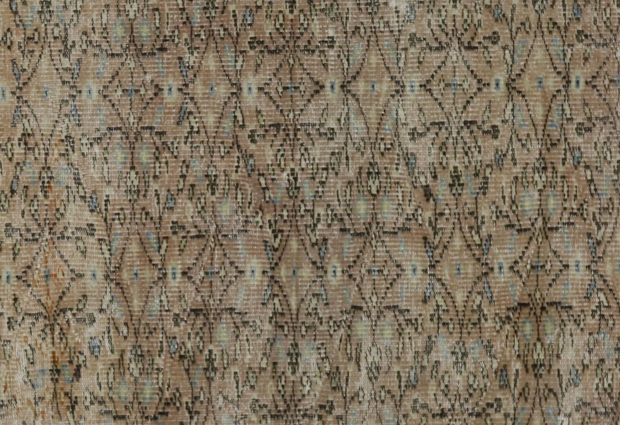 Turkish Anatolian Handmade Vintage Rug 285 cm x 144 cm