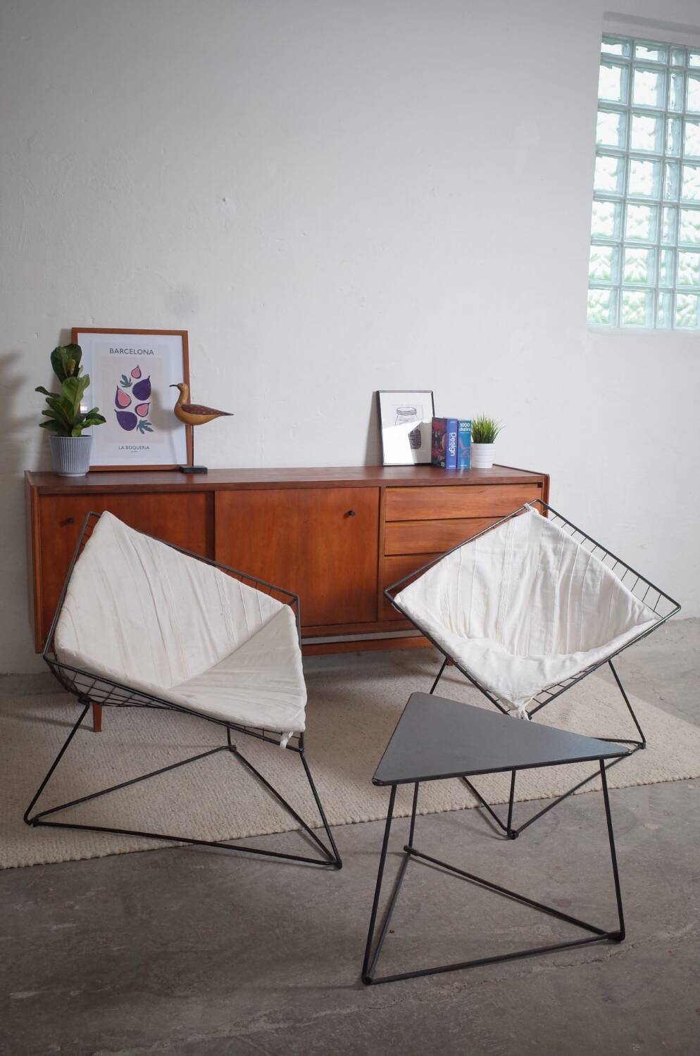 2 x OTI Gammelgaard Diamond Sessel + Tisch