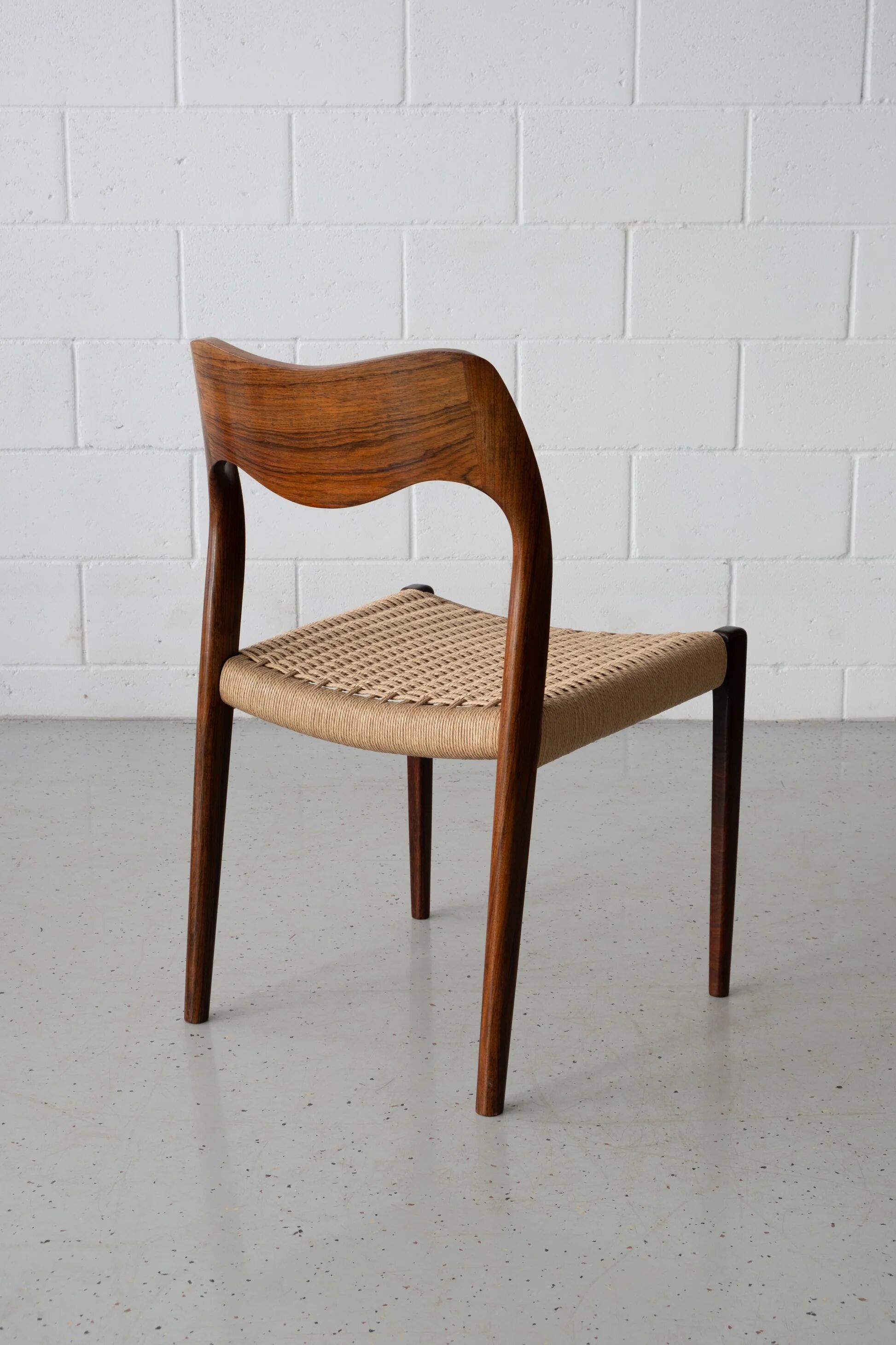 JL Møller dining chairs model 71, rosewood
