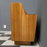 lowboard  with black glass top 1960s